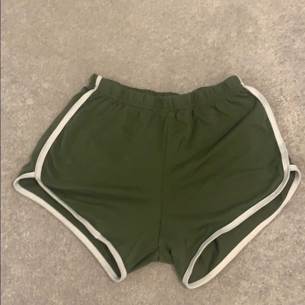 Olive green shorts